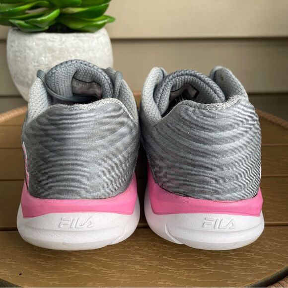 Fila Memory Fraction Grey Pink Running Sneaker Women’s 10 Gym Workout Trainer - Picture 2 of 11
